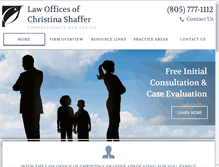 Tablet Screenshot of cshafferlaw.com